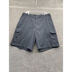 Cintas Comfort Flex Cargo Shorts Mens 38 Gray Logo Retail Fit Hiking Workwear